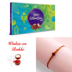 Holy Rudraksh Rakhi and Cadbury Celebrations Surprise Holy Rudraksh Rakhi and Cadbury Celebrations Surprise