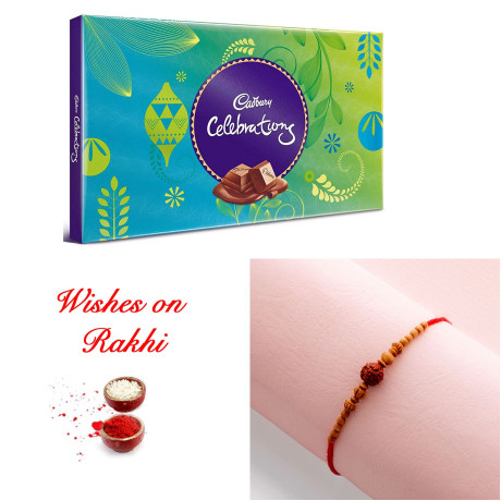 Holy Rudraksh Rakhi and Cadbury Celebrations Surprise