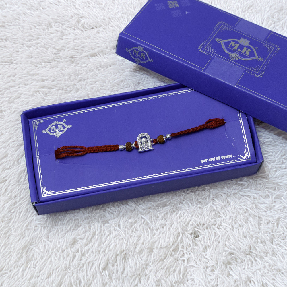 Infinite Blessings Silver Rakhi Infinite Blessings Silver Rakhi