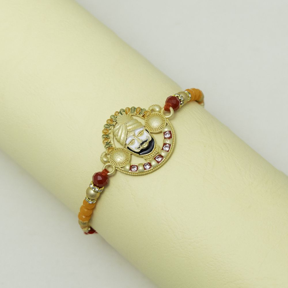 Khatu Shyam Rakhi with Meenakari Artwork Khatu Shyam Rakhi with Meenakari Artwork