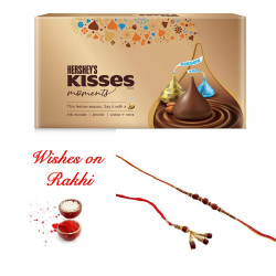 Kisses Moments Gift Pack with Bhaiya Bhabhi Rakhi