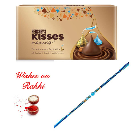 Kisses Moments Gift Pack with Evil Eye Rakhi for Bhaiya Kisses Moments Gift Pack with Evil Eye Rakhi for Bhaiya