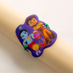Krishna and Chota Bheem Motif Kids Rakhi
