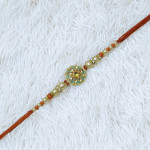 Kundan and Beads Studded Eternal Bond Rakhi Kundan and Beads Studded Eternal Bond Rakhi