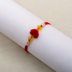 Lovely Gotta Crystal and Beads Rakhi Lovely Gotta Crystal and Beads Rakhi