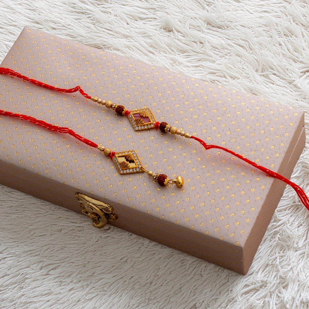 Luminous Bhaiya Bhabhi Rakhi with Decorative Box Luminous Bhaiya Bhabhi Rakhi with Decorative Box