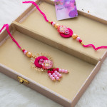 Luxury Collection Bhaiya Bhabhi Rakhi in Decorative Box