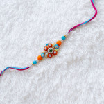 Marvelous Multicolor Beads and AD Rakhi