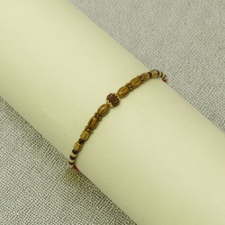 Minimalist Rudraksha Rakhi for Brother Minimalist Rudraksha Rakhi for Brother