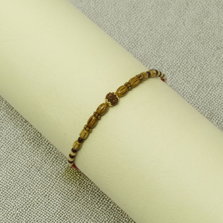 Minimalist Rudraksha Rakhi for Brother Minimalist Rudraksha Rakhi for Brother
