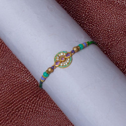 Modern Abstract Enamel Rakhi