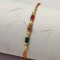 Multicolor Beads with Pearls Rakhi