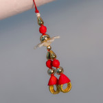 Multicolor Beads Work Lumba Rakhi
