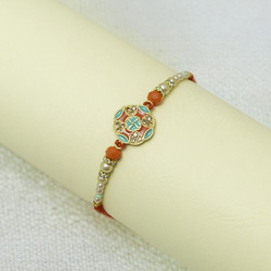 Multicolor Enamelled Soul Knot Rakhi