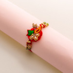 Multicolor Exclusive Zardosi work Rakhi