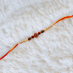 OM and Rudraksha Traditional Rakhi