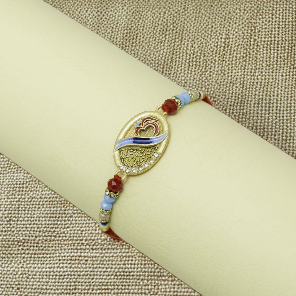 OM Rakhi with Artisan Craftsmanship OM Rakhi with Artisan Craftsmanship