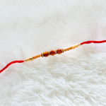 OM Rakhi with Fancy Beads and AD