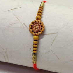 OM Rakhi with Fancy Beads Work