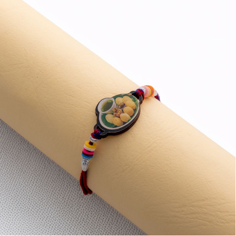 Pani Puri Motif Kids Rakhi