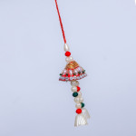 Pearls AD and Stones Studded Lumba Rakhi