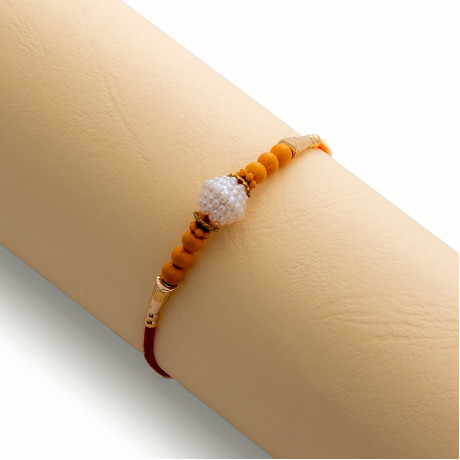 Pearls and Beads Work Fancy Rakhi