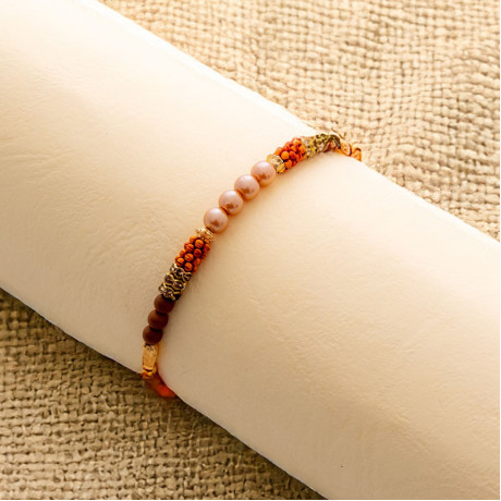 Pearls and Beads Work Fancy Rakhi