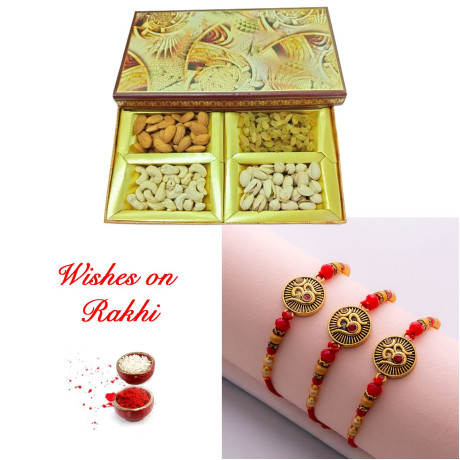 Premium Dry Fruits and Exclusive Rakhi Gift Box