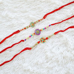 Premium Traditional Rakhi Set of 3 for Beloved Bhaiya
