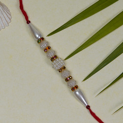 Pretty Pearls and AD Studded Rakhi
