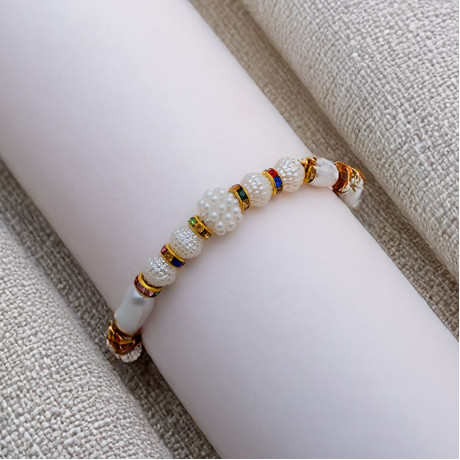 Pretty Pearls and AD Studded Rakhi