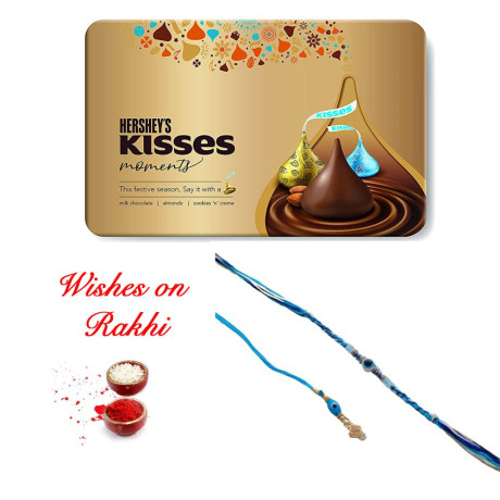 Protective Bhaiya Bhabhi Rakhi Pair with Kisses Moments Festive Box Protective Bhaiya Bhabhi Rakhi Pair with Kisses Moments Festive Box