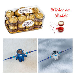Trendy Set of 2 Kids Rakhi with Ferrero Rocher Trendy Set of 2 Kids Rakhi with Ferrero Rocher