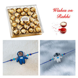 Special Set of 2 Kids Rakhi and 24 Pcs Ferrero Rocher Combo