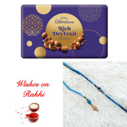 Premium Bhaiya Bhabhi Rakhi and Cadbury Rich Dryfruit Collection Premium Bhaiya Bhabhi Rakhi and Cadbury Rich Dryfruit Collection