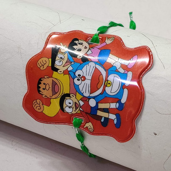 Doraemon Family Motif Kids Rakhi Doraemon Family Motif Kids Rakhi