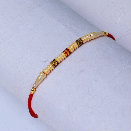 Pure Pearl Elegance Rakhi