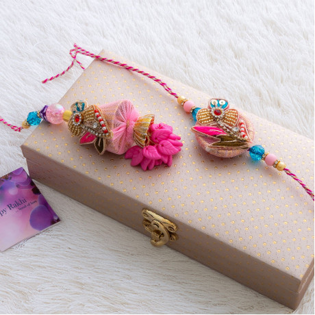 Rakhi Blessings for Two in a Beautiful Box