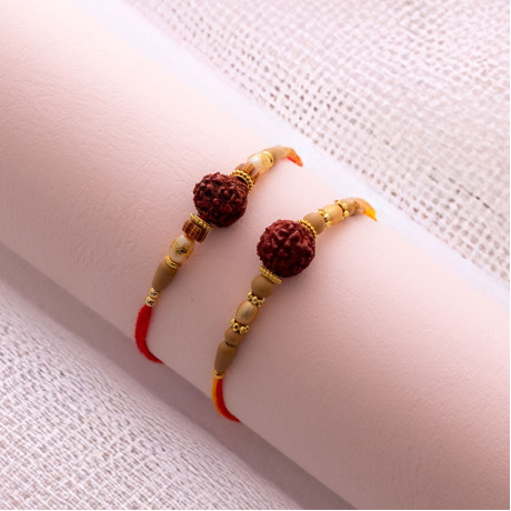 Royal Rakhi Pair of 2 for a Grand Sibling Celebration