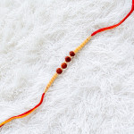 Rudraksha with Pearls Traditional Rakhi