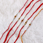 Sacred Rudraksha Rakhi Set of 5 for Rakshabandhan Sacred Rudraksha Rakhi Set of 5 for Rakshabandhan