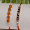 Set of 2 Colorful Beads and Crystal Rakhis