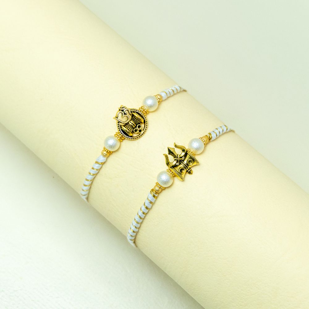 Set of 2 Delicate Damroo Rakhi Set of 2 Delicate Damroo Rakhi