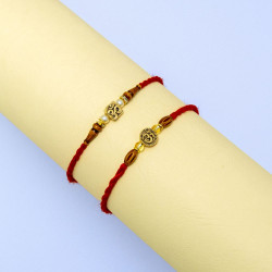 Set of 2 Divine Thread OM Rakhi