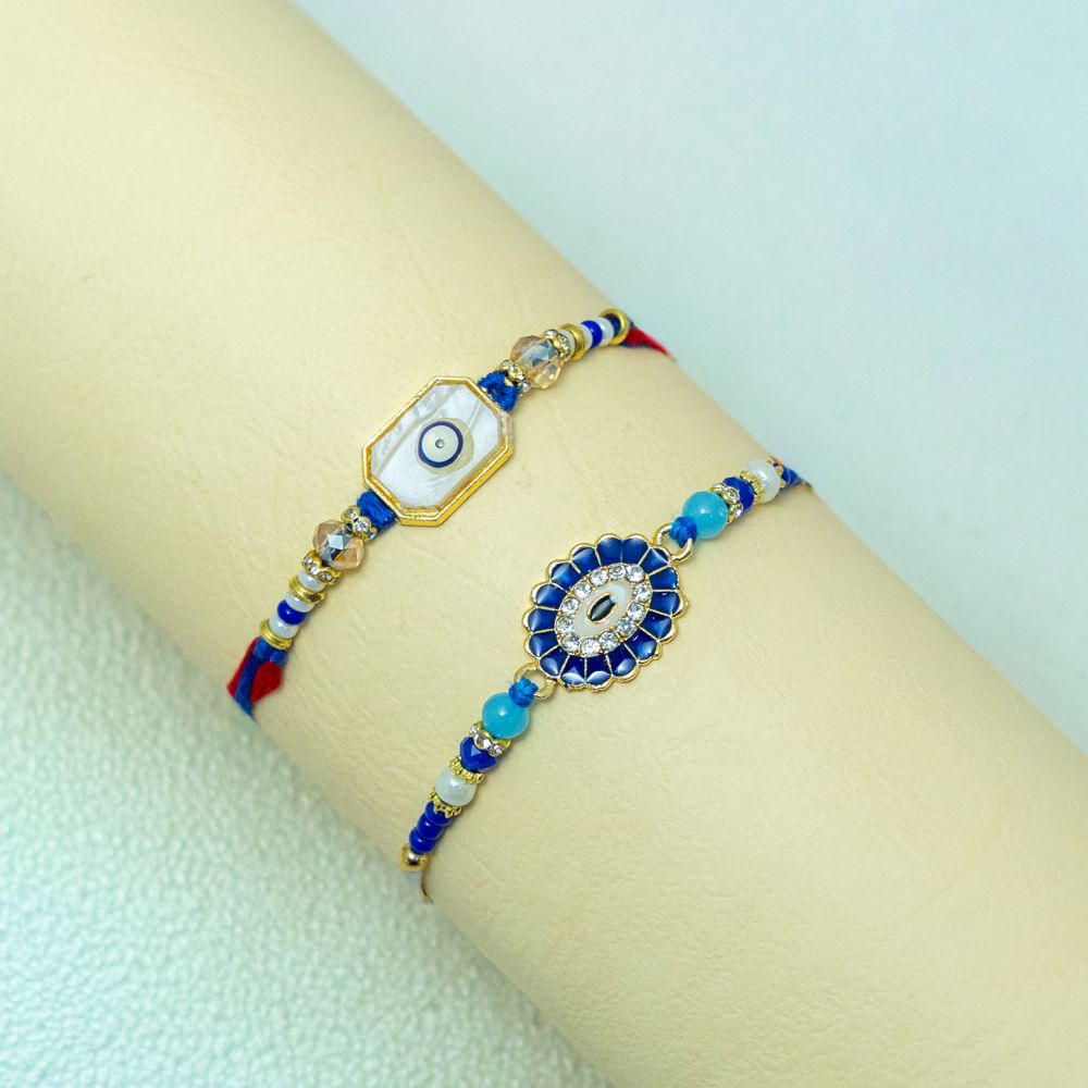 Set of 2 Evil Eye Protection Rakhi Set of 2 Evil Eye Protection Rakhi