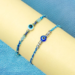 Set of 2 Evil Eye Thread Rakhi