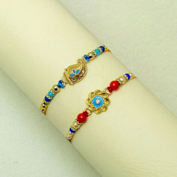 Set of 2 Handcrafted Rakhi Collection