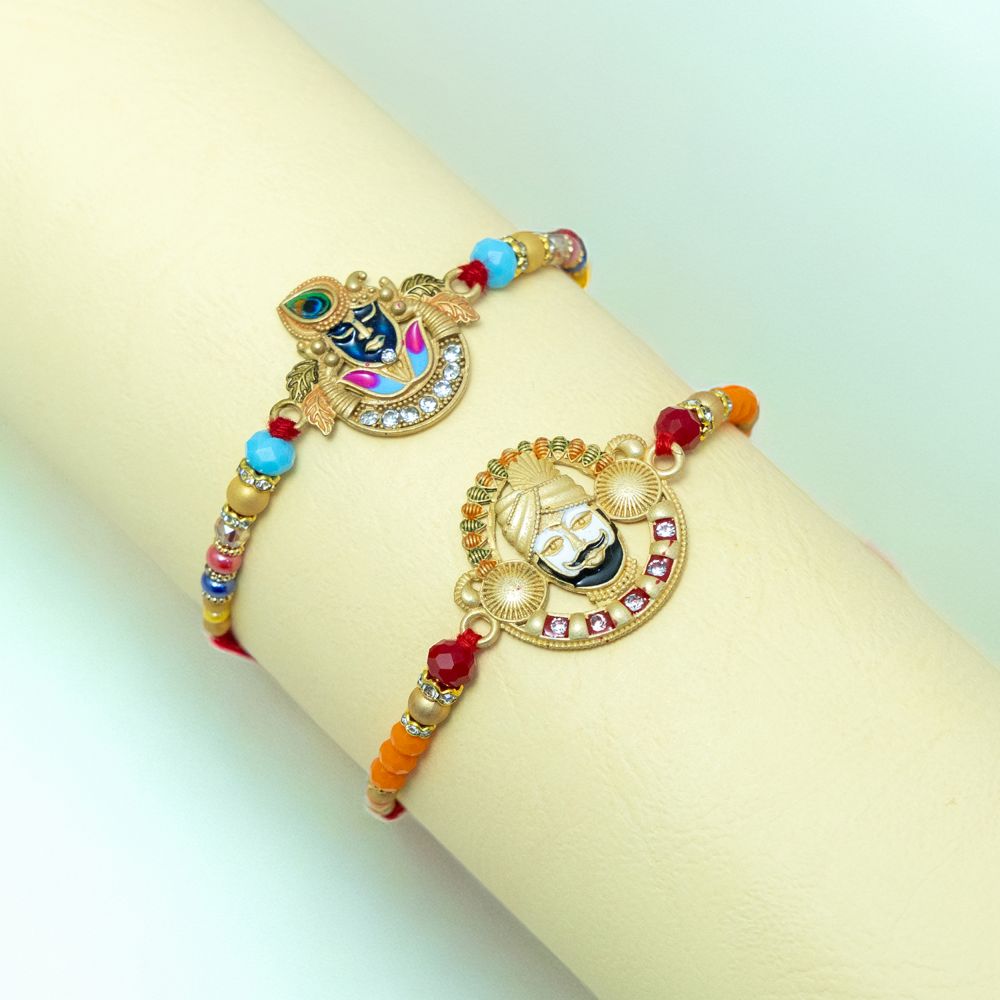 Set of 2 Krishna Theme Rakhi Set of 2 Krishna Theme Rakhi