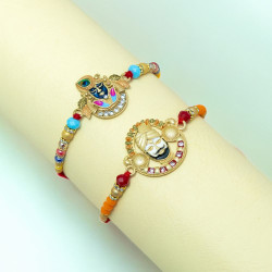 Set of 2 Krishna Theme Rakhi
