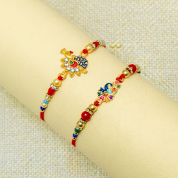 Set of 2 Rakhi with Elegant Design